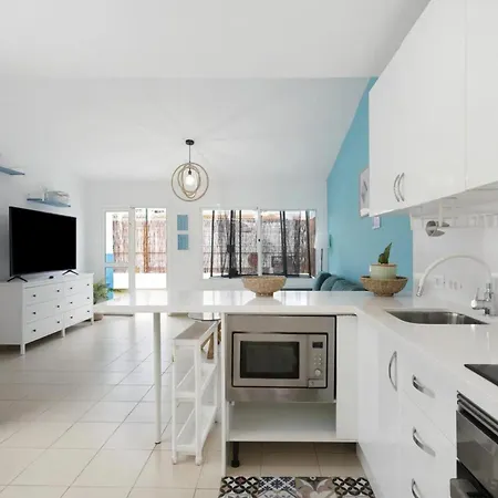 Appartement Child-friendly, 3-bedroom With Garden Near The Aqualand Costa Adeje (Tenerife)